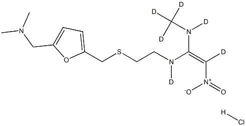 雷尼替丁-D6盐酸 结构式
