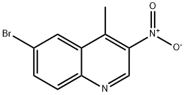 6-溴-4-甲基-3-硝基喹啉 结构式