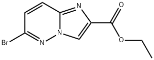 ethyl 6-bromoimidazo[1,2-b]pyridazine-2-carboxylate 结构式