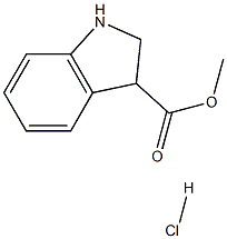 吲哚啉-3-羧酸甲酯盐酸盐 结构式