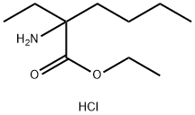 2-氨基-2-乙基己酸乙酯盐酸盐 结构式