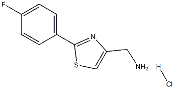 [2-(4-溴苯基)噻唑-4-基)甲胺盐酸盐 结构式