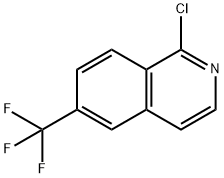 1-氯-6-(三氟甲基)异喹啉 结构式