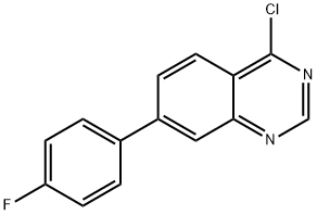 4-Chloro-7-(4-fluorophenyl)quinazoline 结构式