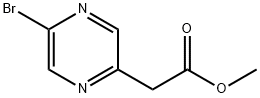 METHYL 2-(5-BROMOPYRAZIN-2-YL)ACETATE 结构式