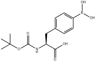 (S)-BOC-4-(二羟硼基)苯基丙氨酸 结构式