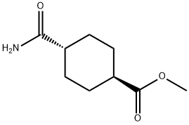 (1R,4R)-4-氨基甲酰基环己甲酸甲酯 结构式