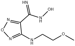 1,2,5-Oxadiazole-3-carboximidamide,N-hydroxy-4-[(2-methoxyethyl)amino]- 结构式
