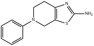 5-苯基-4,5,6,7-四氢噻唑并[5,4-C]吡啶-2-胺 结构式