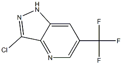 3-Chloro-6-(trifluoromethyl)-1H-pyrazolo[4,3-b]pyridine 结构式