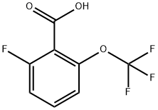 2-氟-6-三氟甲氧基苯甲酸 结构式