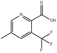 5-methyl-3-(trifluoromethyl)picolinic acid 结构式