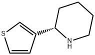 3-((2S)-2-PIPERIDYL)THIOPHENE 结构式