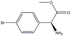 (S)-2-氨基-2-(4-溴苯基)乙酸甲酯 结构式