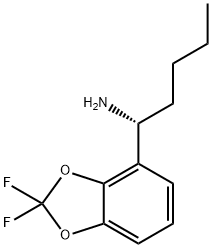 (R)-1-(2,2-DIFLUORO-BENZO[1,3]DIOXOL-4-YL)-PENTYLAMINE 结构式