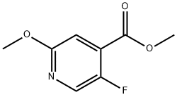 2-甲氧基-5-氟吡啶-4-羧酸甲酯 结构式