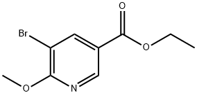 ethyl 5-bromo-6-methoxynicotinate 结构式