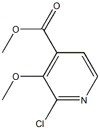 2-氯-3-甲氧基异烟酸甲酯 结构式