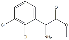METHYL 2-AMINO-2-(2,3-DICHLOROPHENYL)ACETATE 结构式