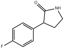 3-(4-fluorophenyl)pyrrolidin-2-one 结构式