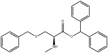 N-甲基S-苄基-L-半胱氨酸二苯甲基酯 结构式