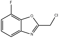 2-(氯甲基)-7-氟苯并噁唑 结构式