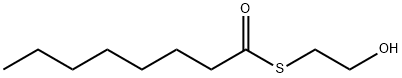 Octanethioic acid S-(2-hydroxyethyl) ester 结构式