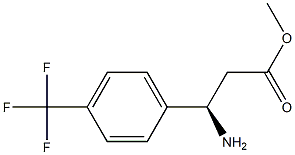 METHYL (3R)-3-AMINO-3-[4-(TRIFLUOROMETHYL)PHENYL]PROPANOATE 结构式