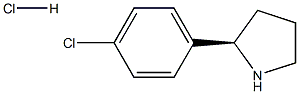 (R)-2-(4-氯苯基)吡咯烷盐酸盐 结构式