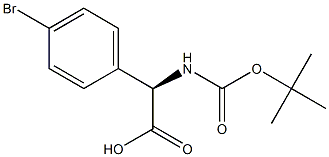 N-BOC-R-4-溴苯甘氨酸 结构式