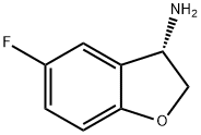 (S)-5-氟-2,3-二氢苯并呋喃-3-胺 结构式