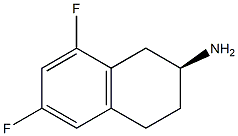 (S)-6,8-difluoro-1,2,3,4-tetrahydronaphthalen-2-amine 结构式