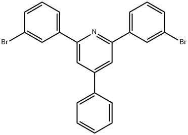 2,6-双(3-溴苯基)-4-苯基吡啶 结构式