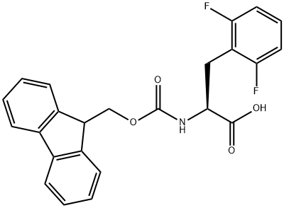 FMOC-L-2,6-二氟苯丙氨酸 结构式