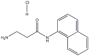 3-amino-N-(naphthalen-1-yl)propanamide hydrochloride 结构式