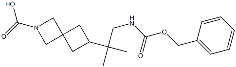 2-Azaspiro[3.3]heptane-2-carboxylic acid 6-[[(phenylmethoxy)carbonyl]amino]-,1,1-dimethylethyl ester 结构式