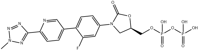 磷酸特地唑胺焦磷酸酯 结构式
