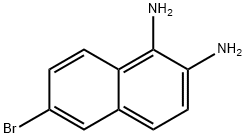 6-溴萘-1,2-二胺 结构式