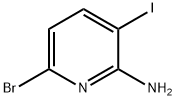 6-溴-3-碘吡啶-2-胺 结构式