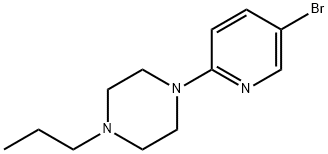 2-(4-丙基哌嗪)-5-溴吡啶 结构式