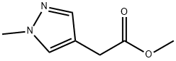 Methyl 2-(1-methyl-1H-pyrazol-4-yl)acetate 结构式