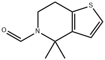 4,4-Dimethyl-6,7-dihydrothieno[3,2-c]pyridine-5(4H)-carbaldehyde 结构式