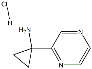1-(吡嗪-2-基)环丙胺盐酸盐 结构式