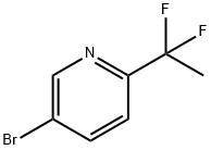 2-(1,1-二氟乙基)-5-溴吡啶 结构式