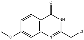2-氯甲基-7-甲氧基-1H-喹唑啉-4-酮 结构式