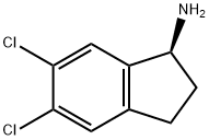 (S)-5,6-二氯-2,3-二氢-1H-茚-1-胺 结构式