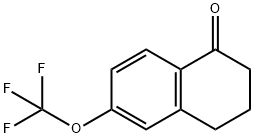 6-(Trifluoromethoxy)-3,4-dihydronaphthalen-1(2H)-one 结构式