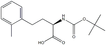 (R)-2-((叔丁氧基羰基)氨基)-4-(邻甲苯基)丁酸 结构式