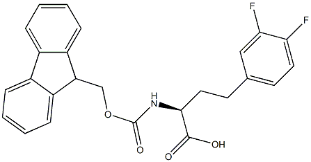 Fmoc-3,4-difluoro-L-homophenylalanine 结构式