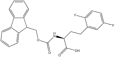 Fmoc-2,5-difluoro-L-homophenylalanine 结构式
